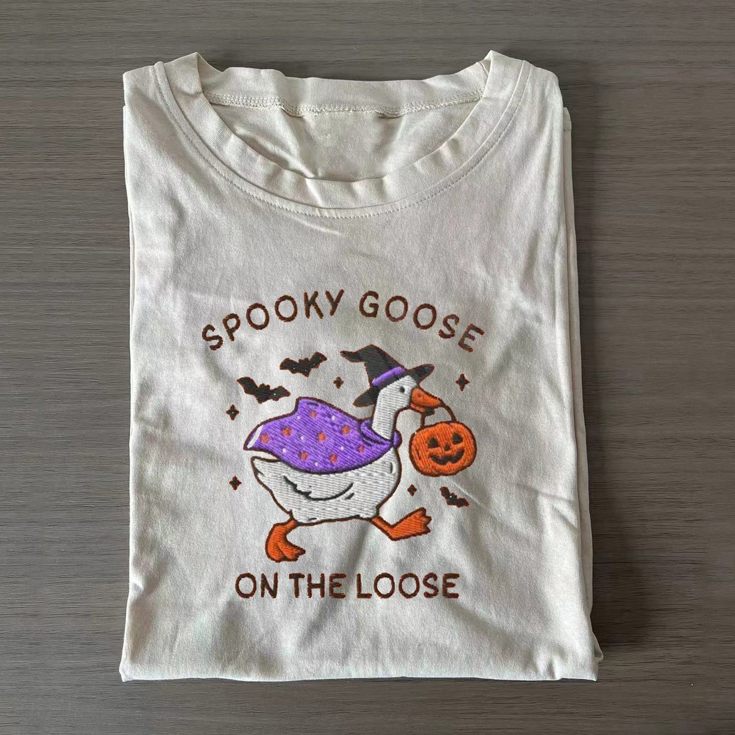 Embroidered Spooky Goose - Halloween Shirt