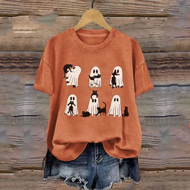 Cat Ghost - Halloween Shirt