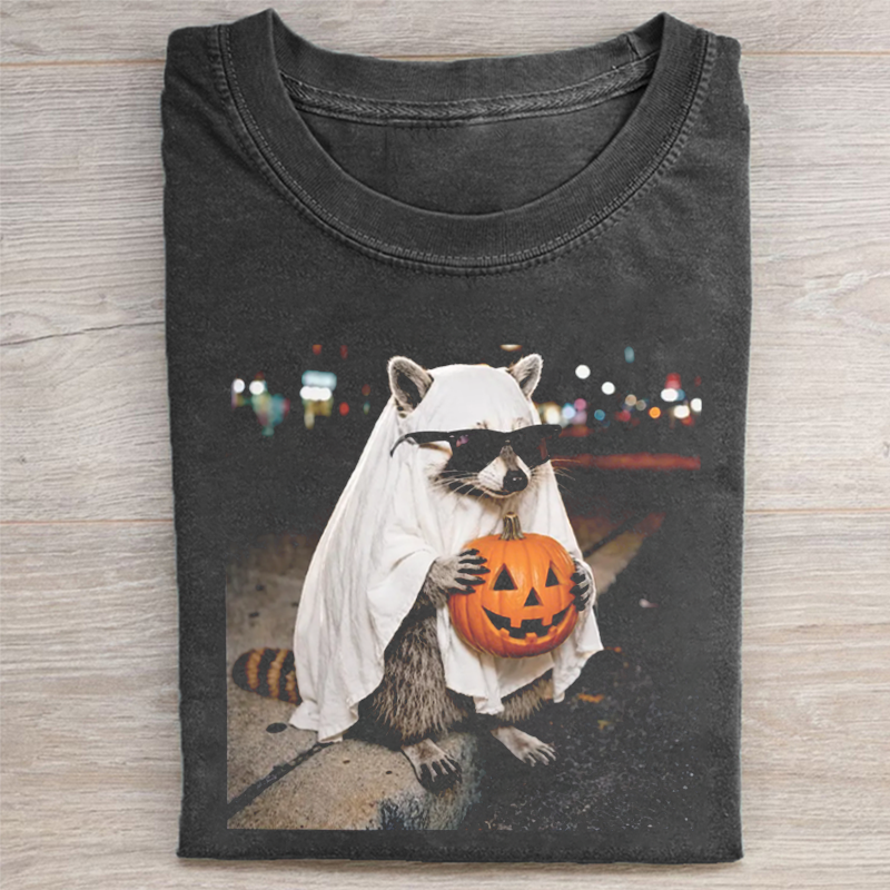Ghost Raccoon Halloween - Halloween Shirt