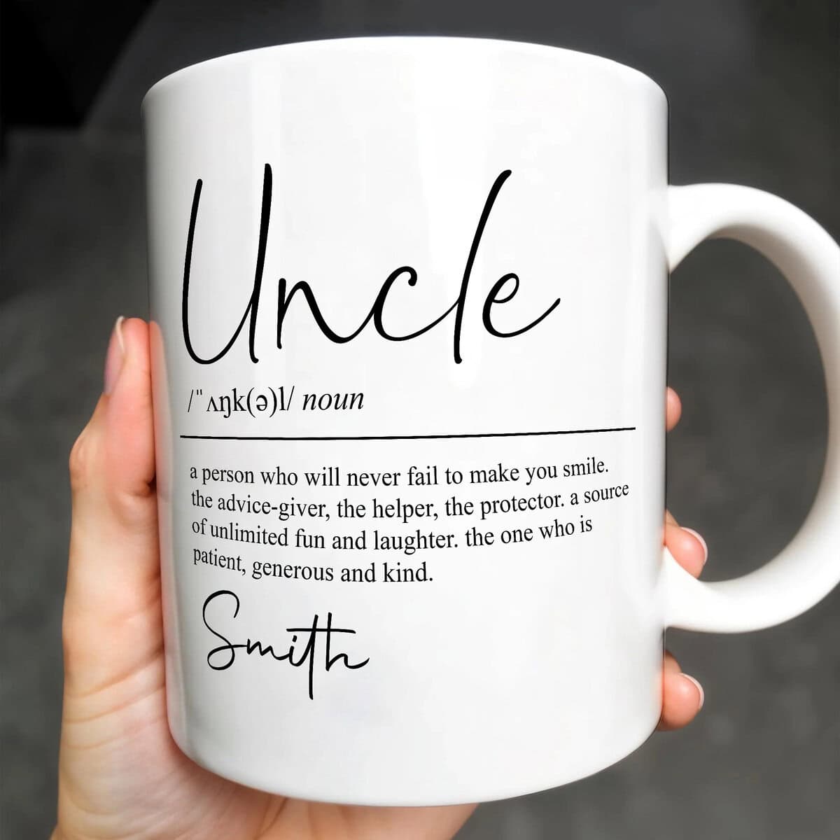 Uncle Definition Personalized Coffee Mug, Gift For Uncle and Men