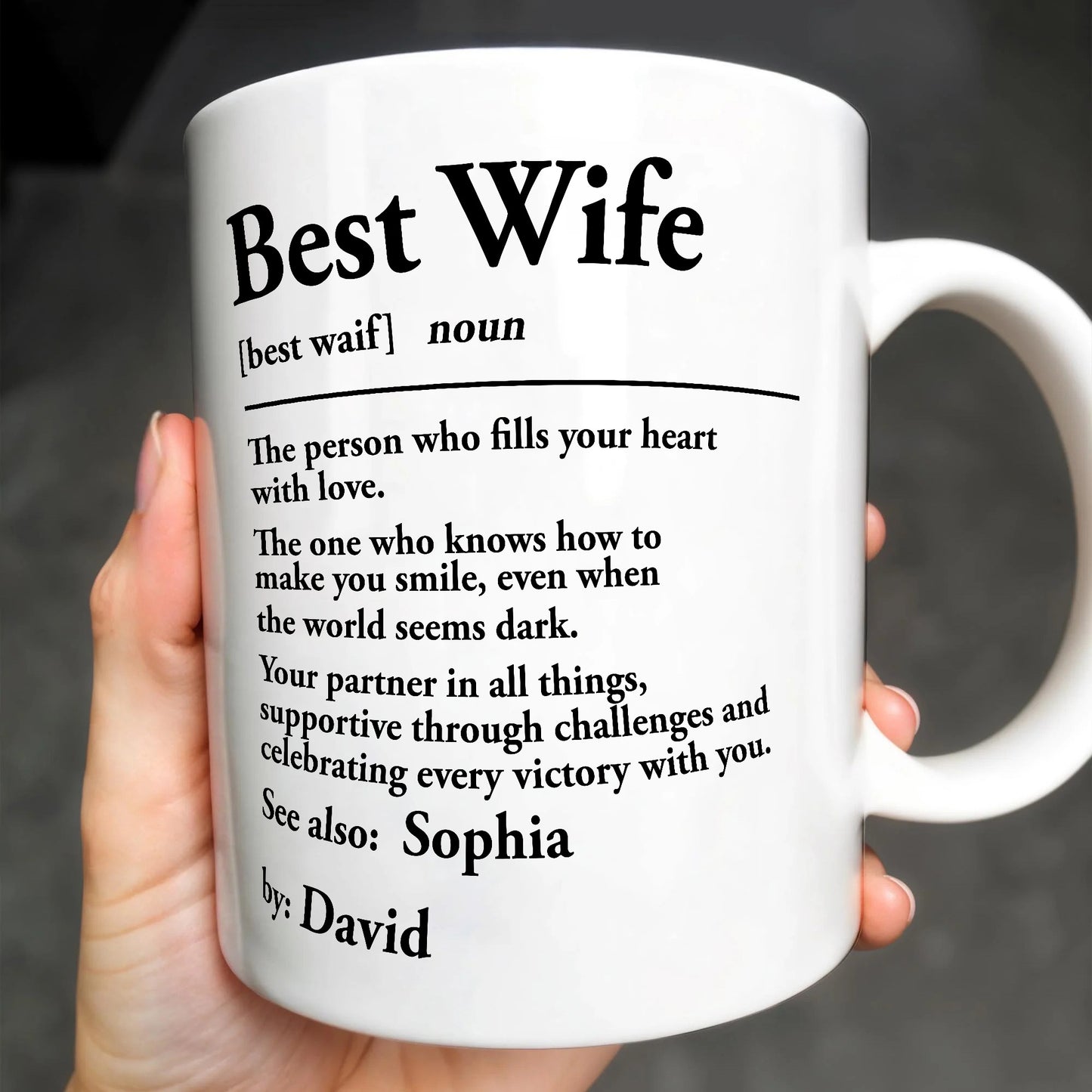 Dear Daddy This Father’s Day, Personalized Coffee Mug, Gift For New Dad and Family