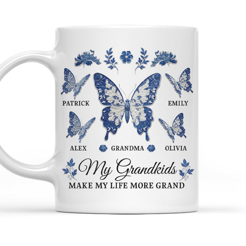 My Grandkids Make My Life More Grand - Personalized Coffee Mug