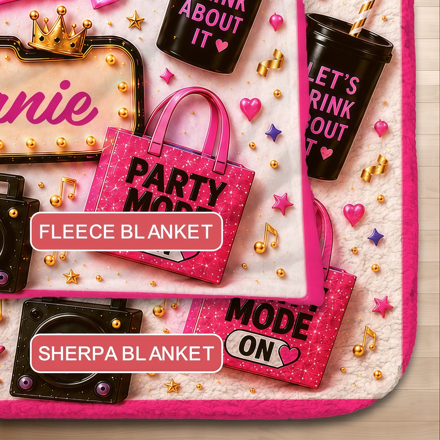 Warning The Girls Are Drink Again - Personalized Blanket