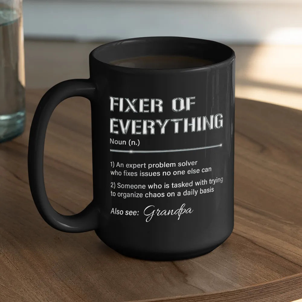 Grandpa Fixer Of Everything - Personalized Coffee Mug