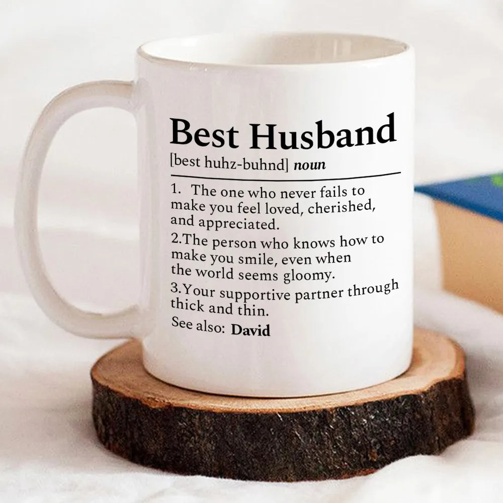 Best Husband Definition - Personalized Coffee Mug