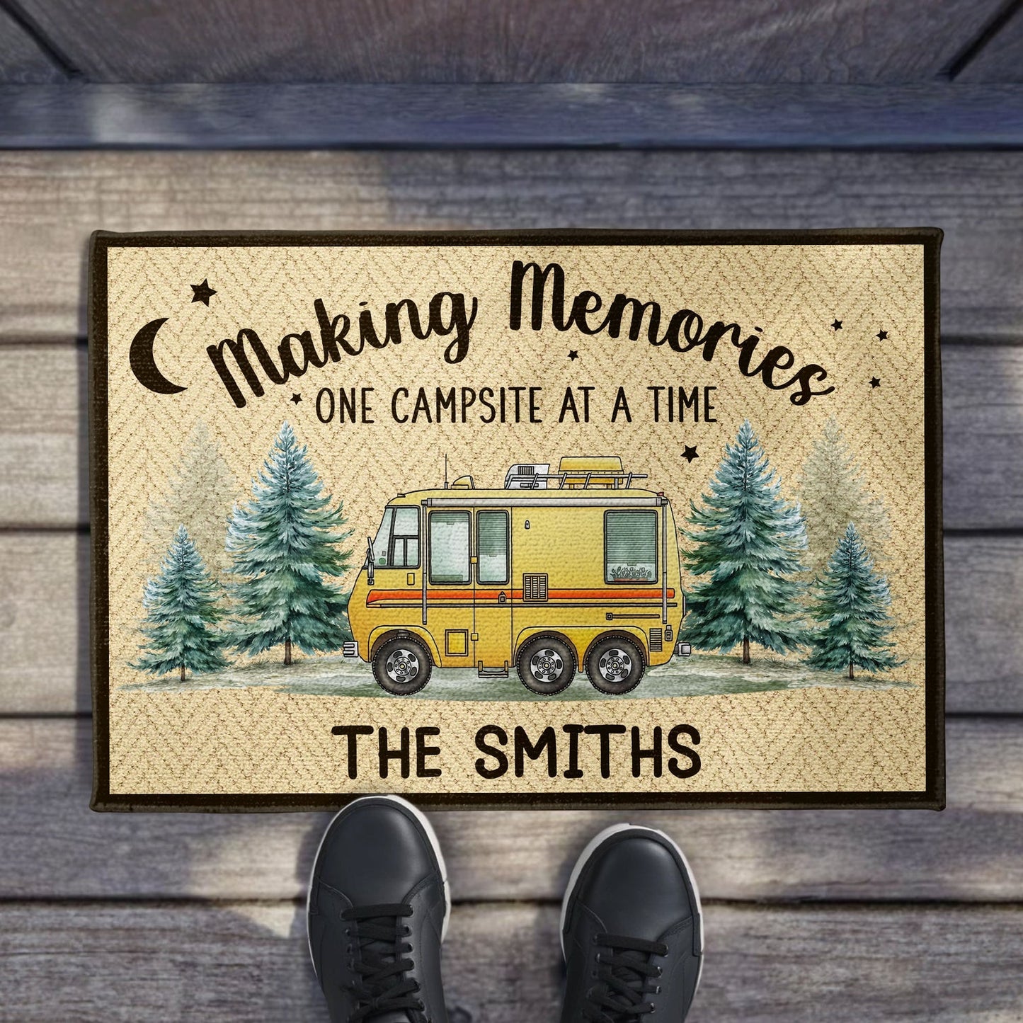 Making Memories One Campsite At A Time - Personalized Doormat - Gift For Camping