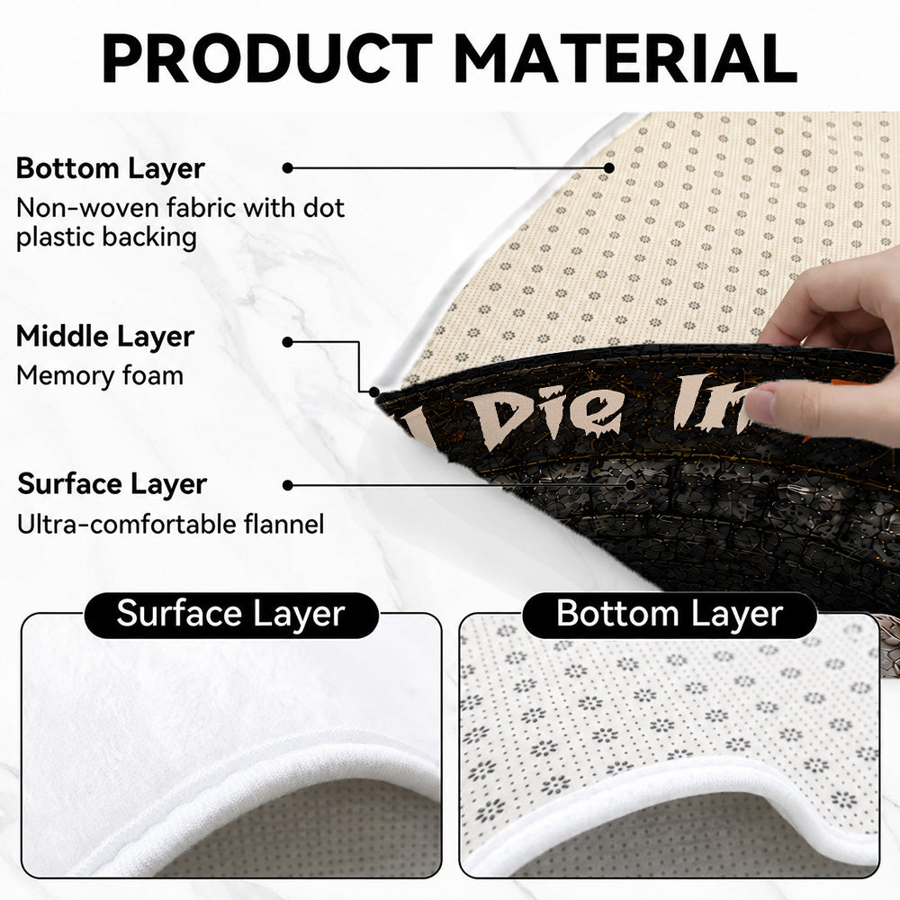 You Will Die In 7 Days - Personalized 3D Custom Shaped Rug