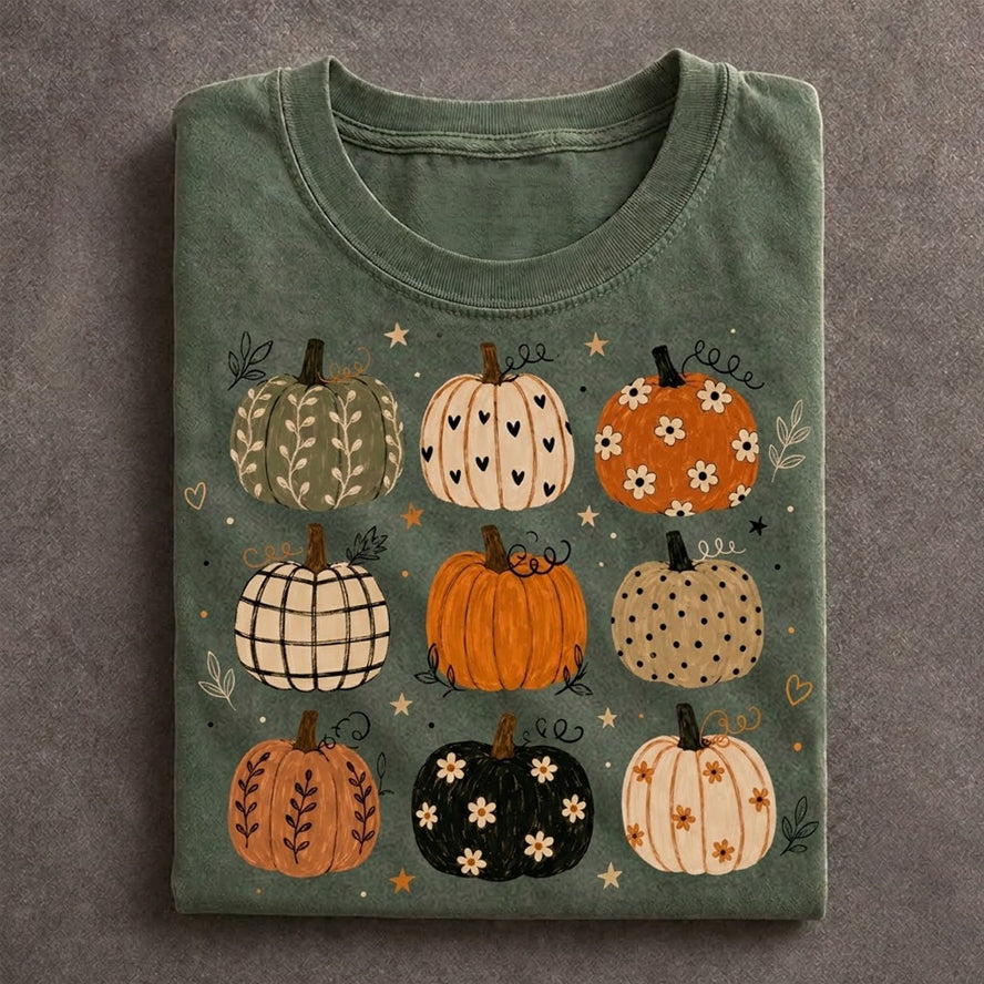 Cute Fall Pumpkin Pattern - Halloween Shirt