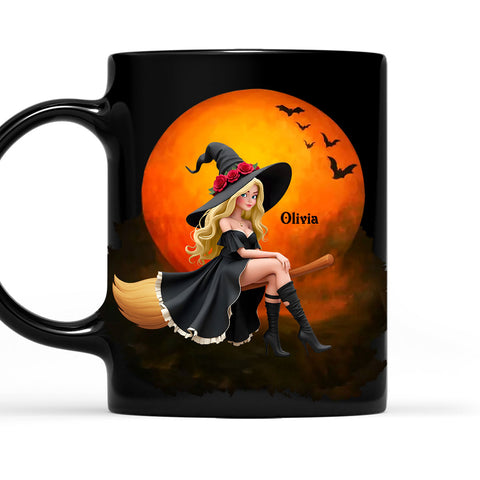 Brewing Up A Wicked Spell Witch - Personalized Coffee Mug