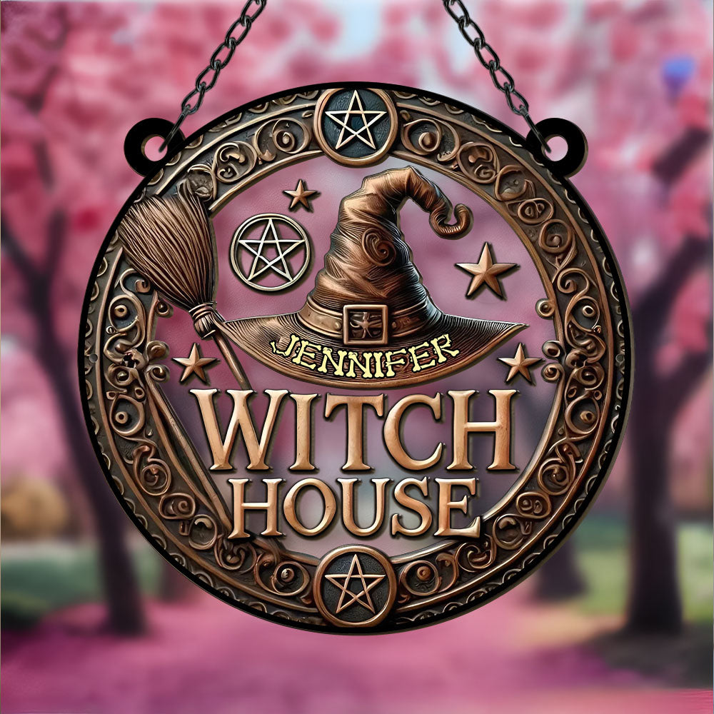 The Witch House - Personalized Window Hanging Suncatcher