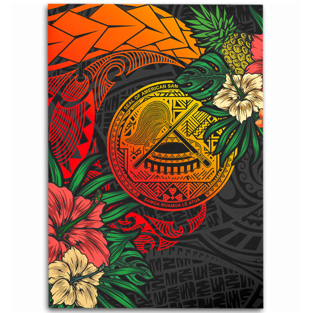 American Samoa Area Rug Polynesian Coat Of Arms Tropical-Myprintsy