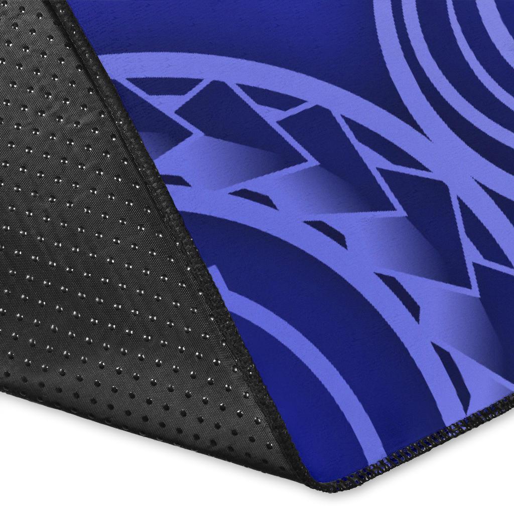 American Samoa Polynesian Custom Personalised Personalized Area Rug - Bald Eagle (Blue)-Myprintsy