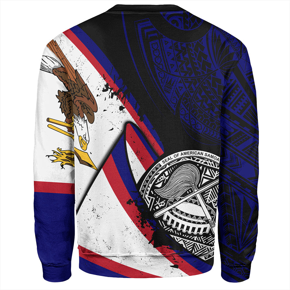 American Samoa Sweatshirt Polynesia Flag Shoul Style-Myprintsy