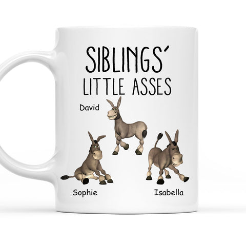 Siblings' Little Asses - Personalized Funny Mug