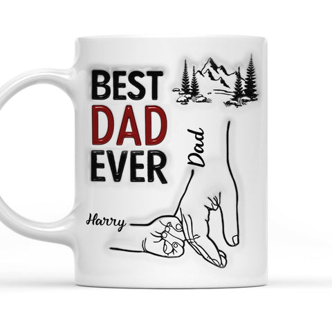 Best Daddy Ever - Personalized 3D Mug-Myprintsy