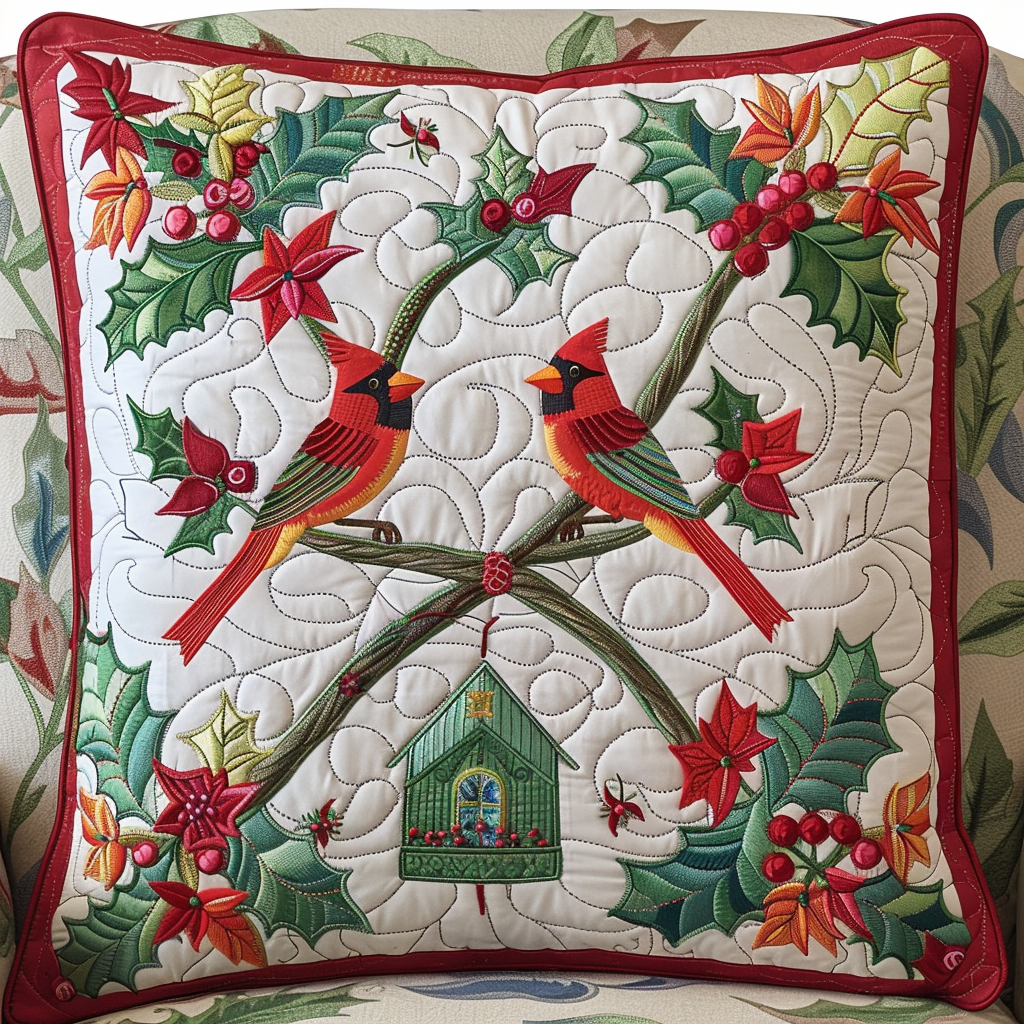 Blaze of Red Quilted Pillow Case VTQ-Myprintsy