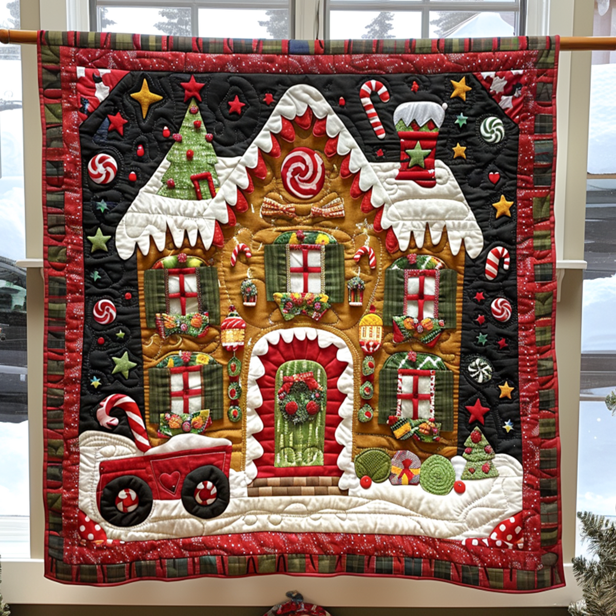 Candy Wonderland Quilted Blanket VTQ-Myprintsy