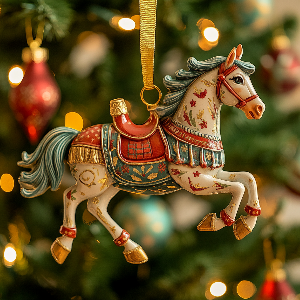 Colorful Horse Mica Ornament VTQ-Myprintsy