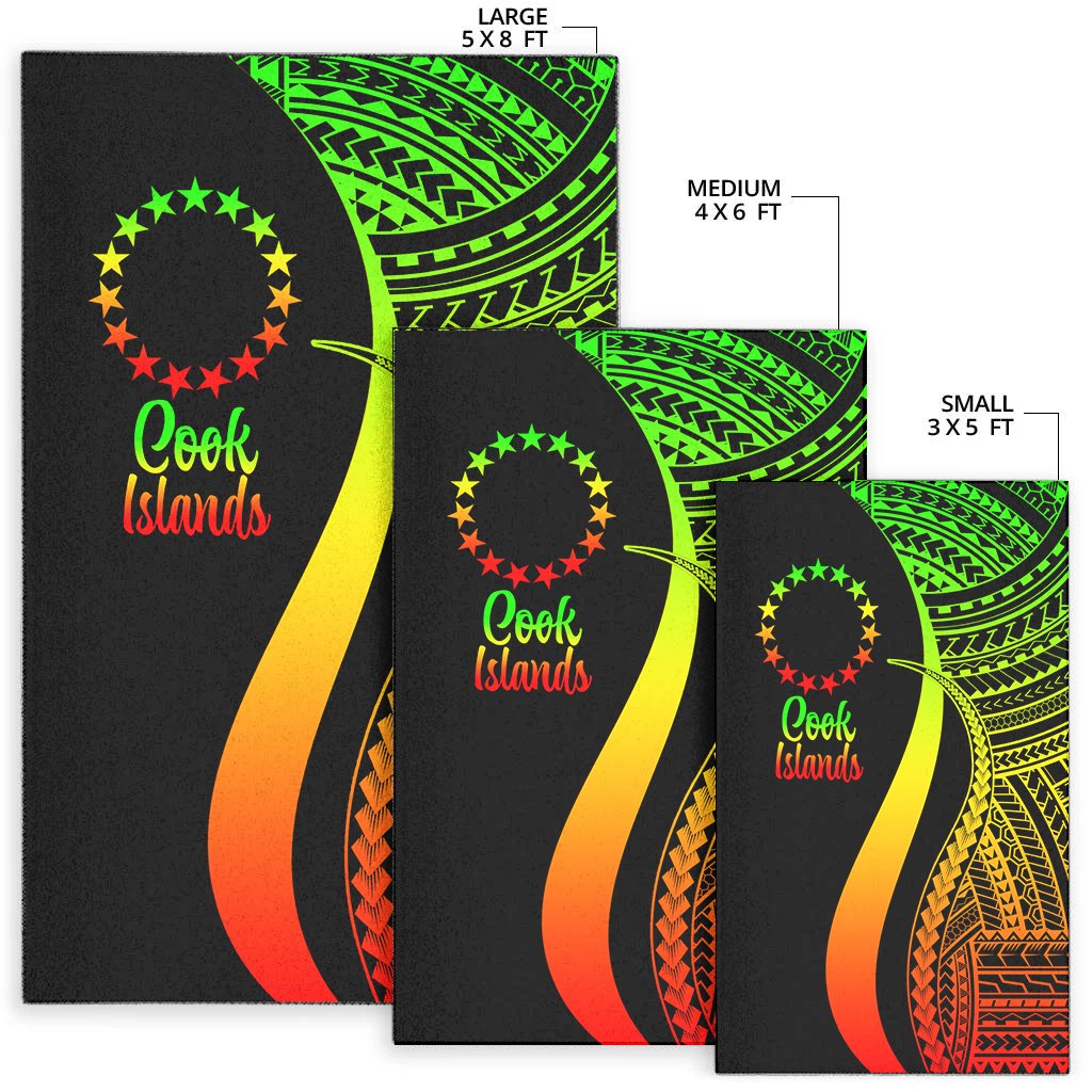Cook Islands Area Rug - Reggae Polynesian Tentacle Tribal Pattern-Myprintsy