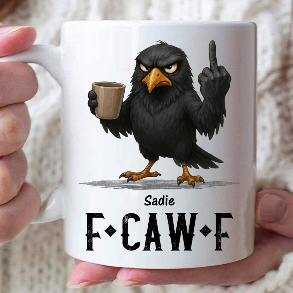 FCAWF Crow, Personalized Custom Coffee Mug-Myprintsy