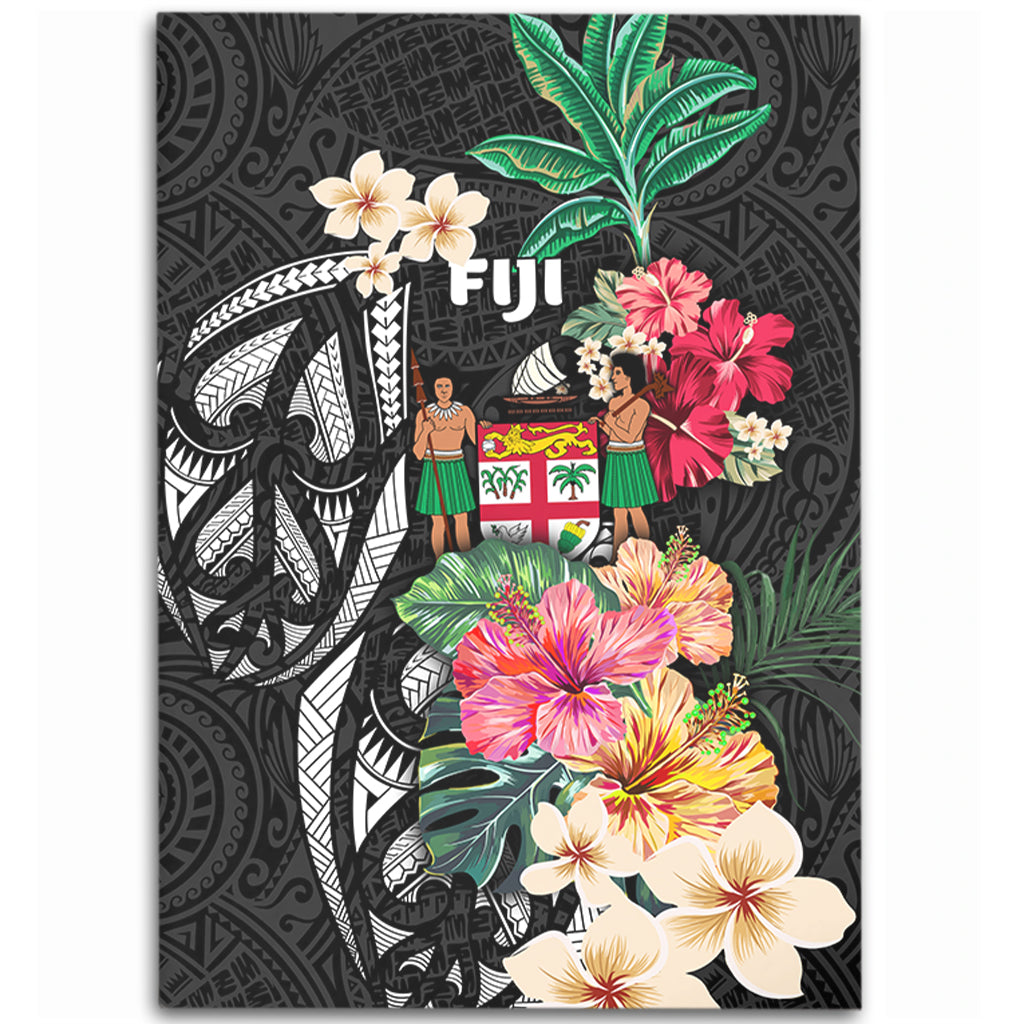 Fiji Area Rug Coat Of Arms Polynesian With Hibiscus-Myprintsy