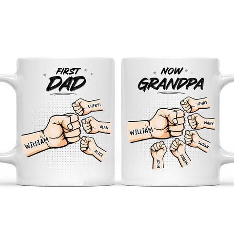 First Dad Now Grandpa - Personalized Coffee Mug-Myprintsy