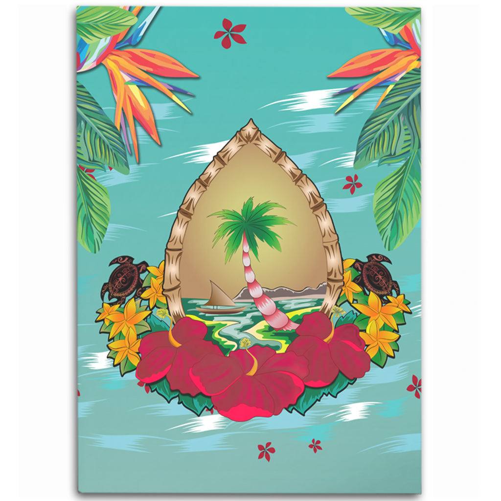 Guam Area Rug Latte Stones Hibiscus-Myprintsy