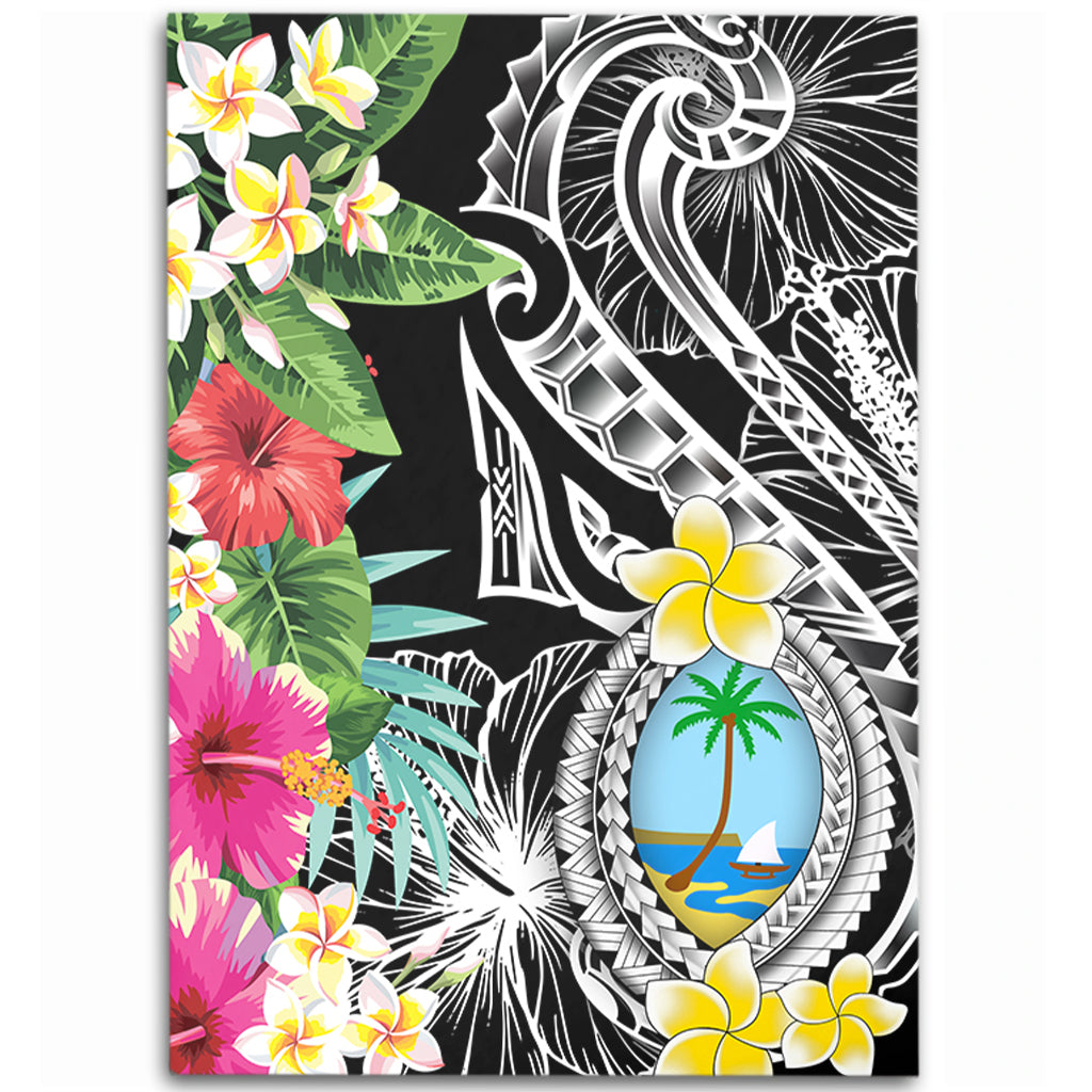 Guam Area Rug Summer Plumeria Tribal Tattoo-Myprintsy