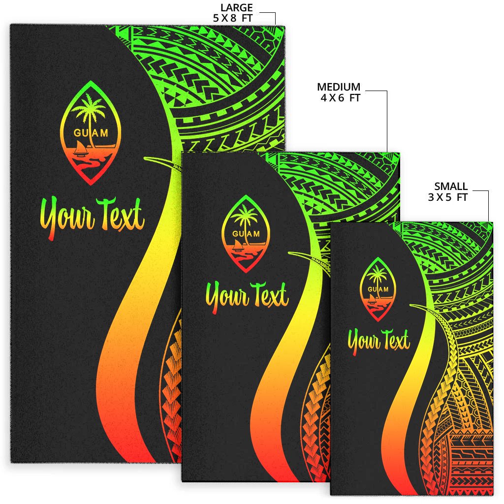 Guam Custom Personalised Area Rug - Reggae Polynesian Tentacle Tribal Pattern-Myprintsy