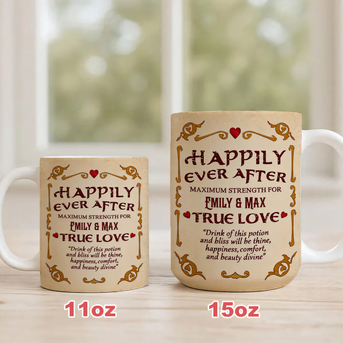 Happily Ever After Maximum Strength For True Love Mug - Personalized Coffee Mug-Myprintsy