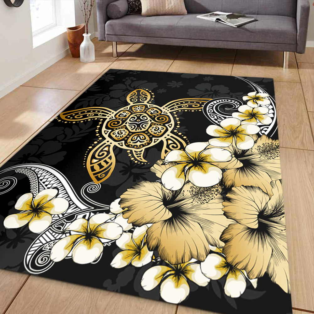 Hawaii Area Rug Hawaii Turtle Gold Tropical-Myprintsy