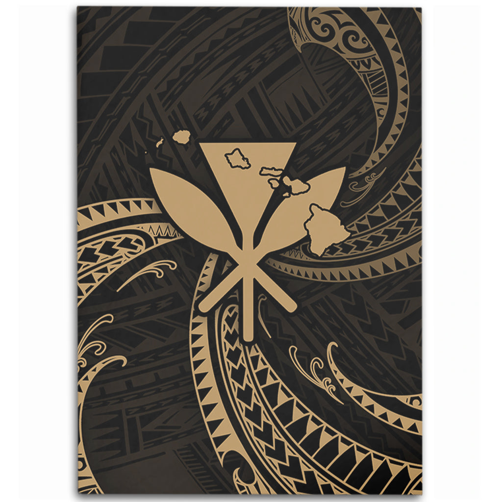 Hawaii Area Rug Kanaka Map Tribal Wave-Myprintsy