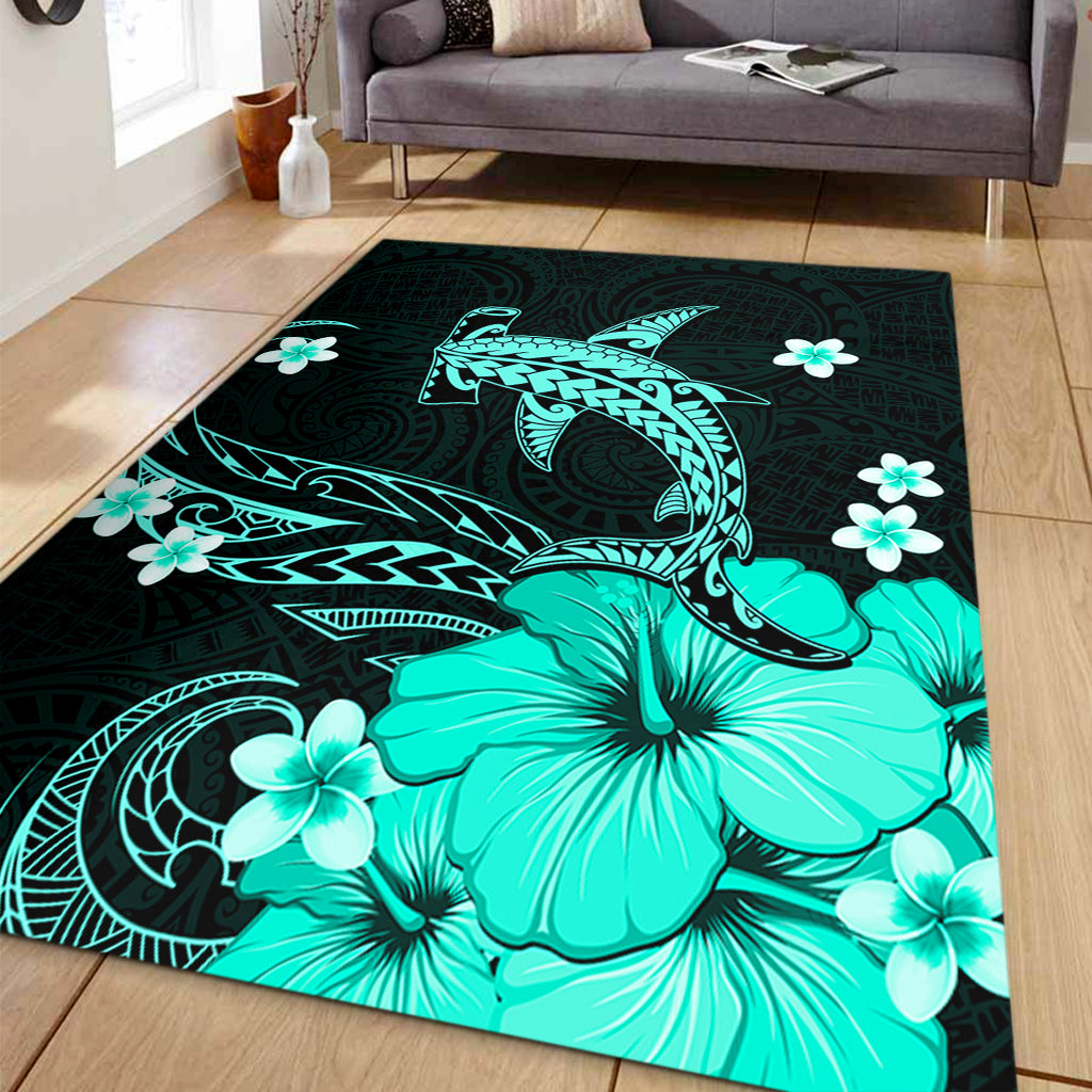 Hawaii Area Rug Shark Polynesia Tribal Tattoo-Myprintsy