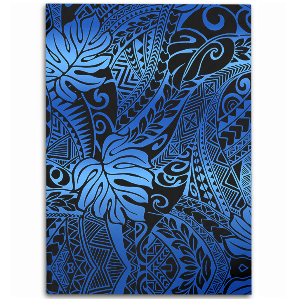 Hawaii Area Rug Tribal Polynesian Pattern Leaf-Myprintsy