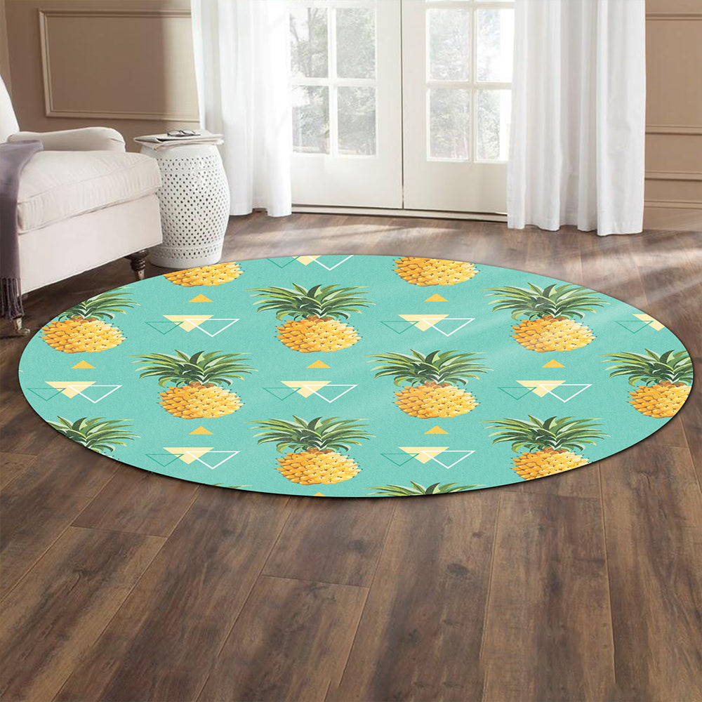 Hawaii Round Rug Pinespple Morden