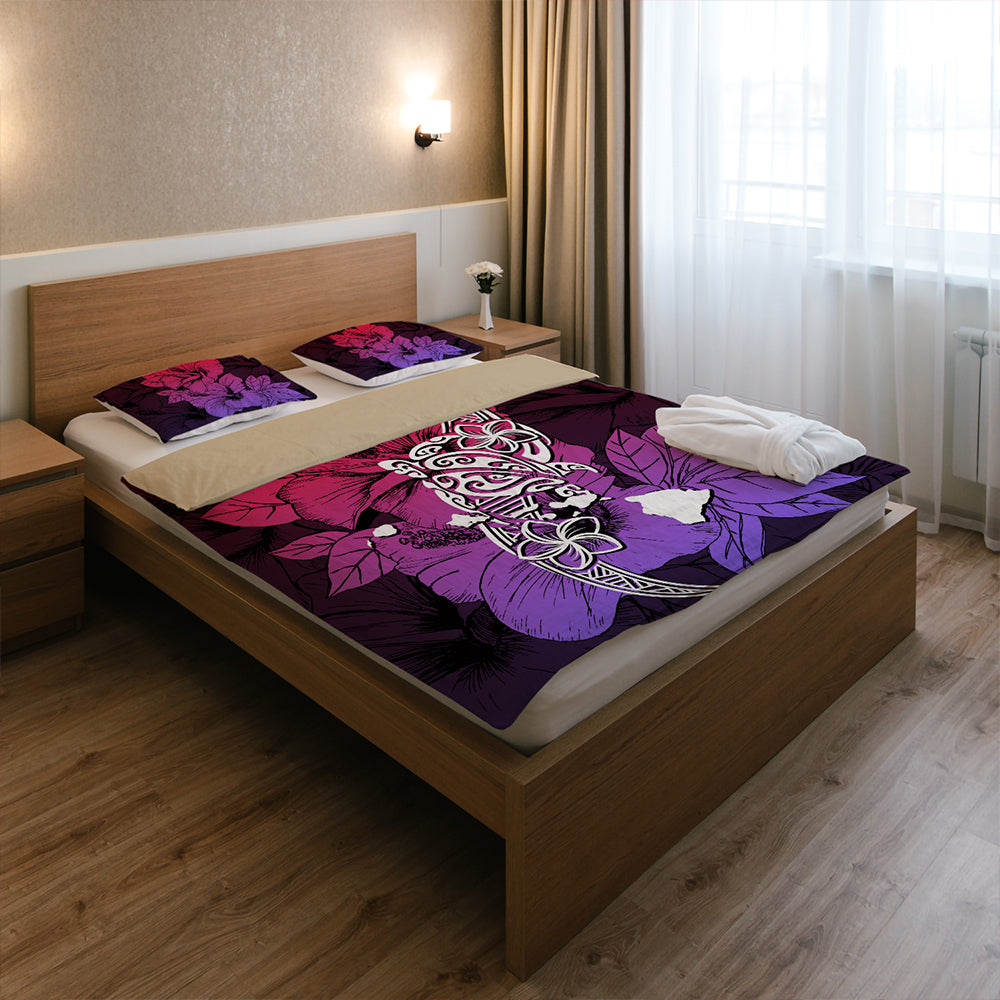 Hawaii Bedding Set Polynesian Hibiscus Sweat-Myprintsy