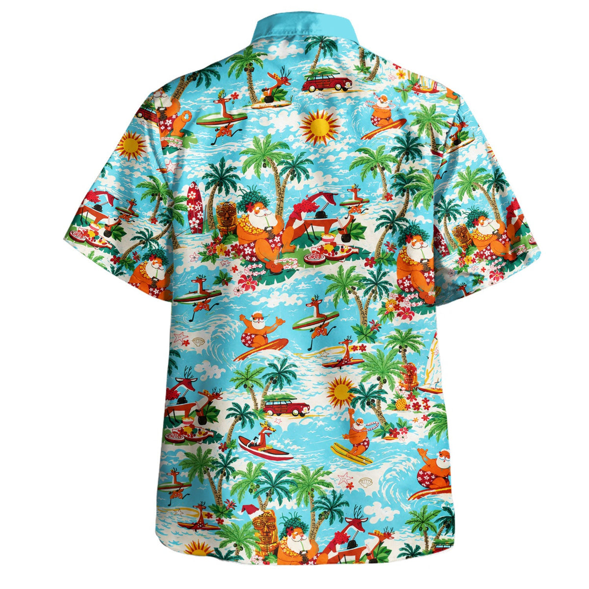 Hawaii Hawaiian Shirt Mele Kalikimaka Retro Surf Style-Myprintsy
