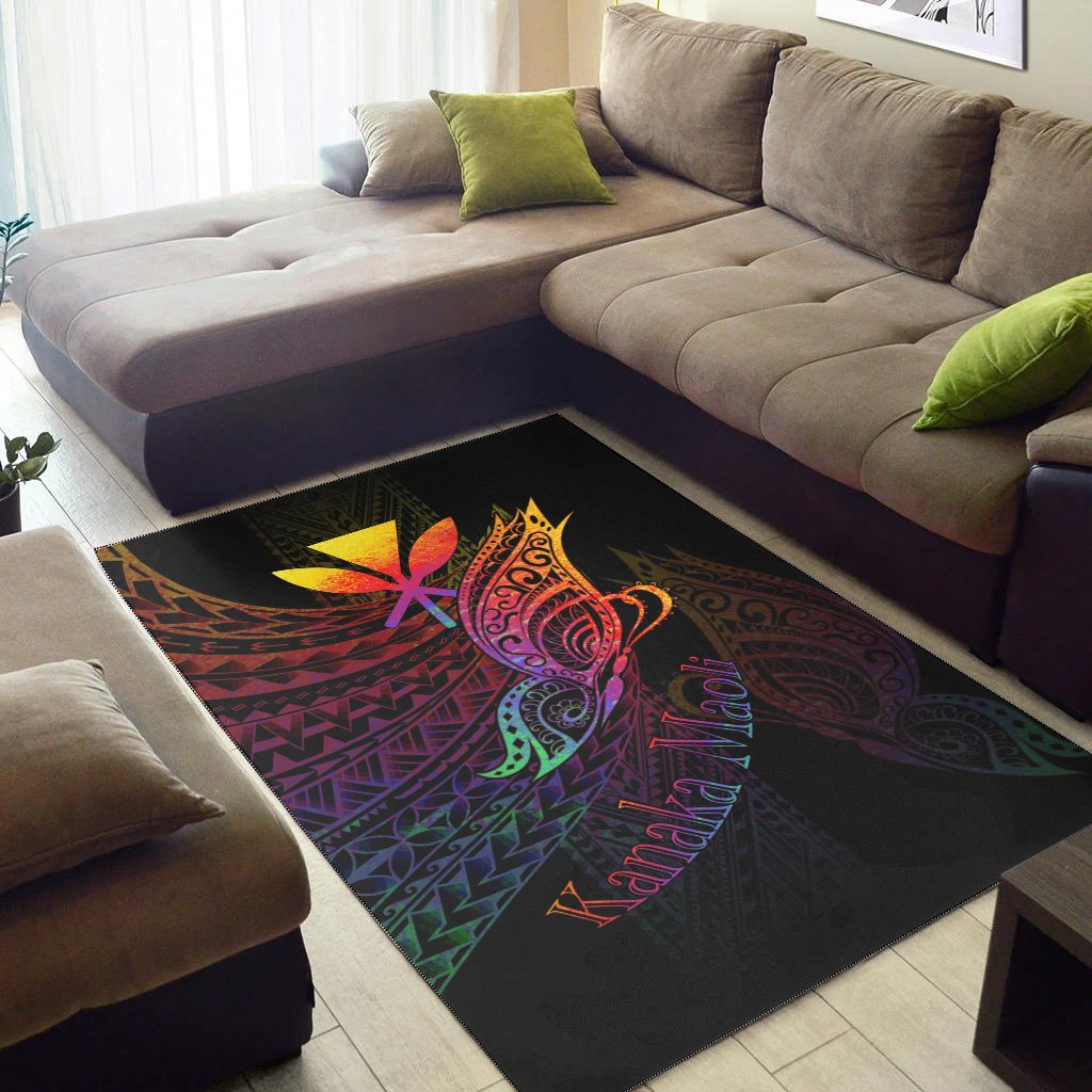 Hawaii Kanaka Maoli Area Rug - Butterfly Polynesian Style-Myprintsy