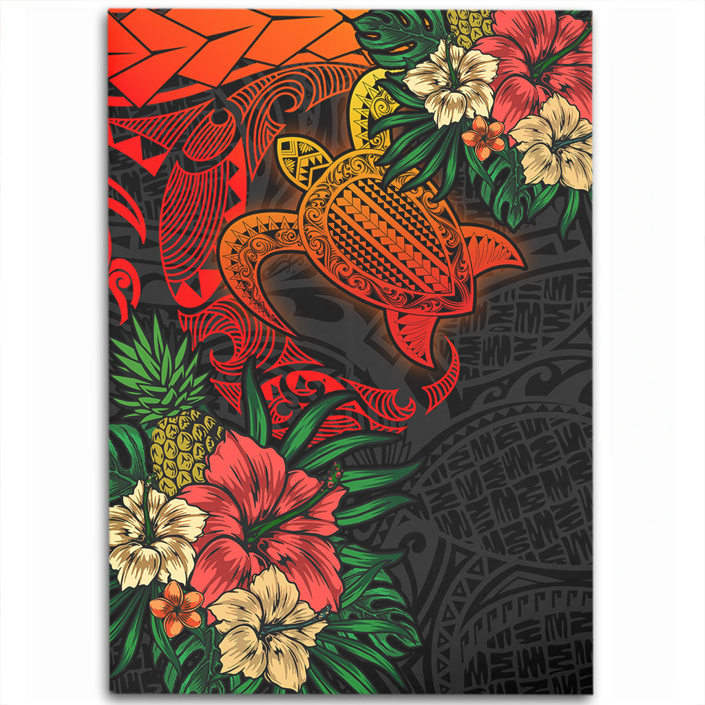 Hawaii Polynesian Turtle Tropical Area Rug-Myprintsy
