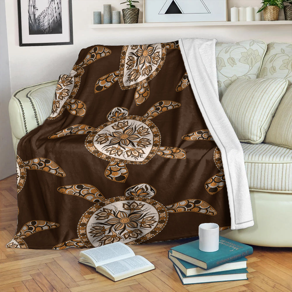 Hawaii Premium Blanket Turtle Plumeria Grown-Myprintsy