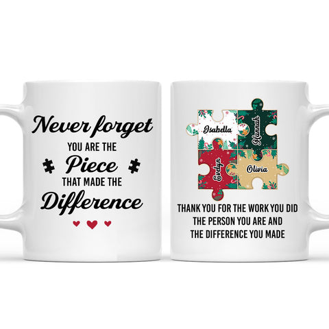 Do Not Forget You Are The Piece That Make Difference Mug - Personalized Coffee Mug