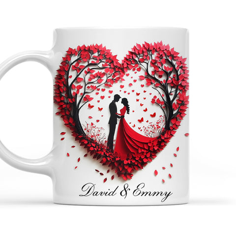 Love Is A Flame That Never Goes Out - Personalized Coffee Mug