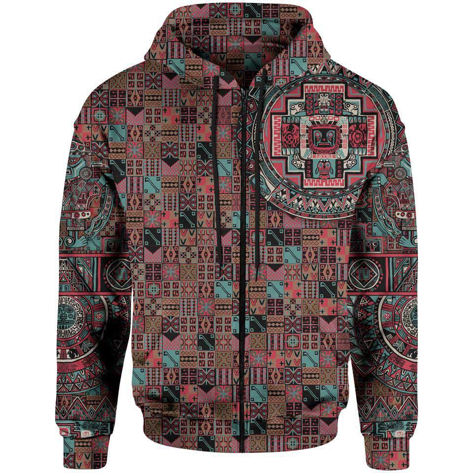 Inca Zip Hoodie-Myprintsy
