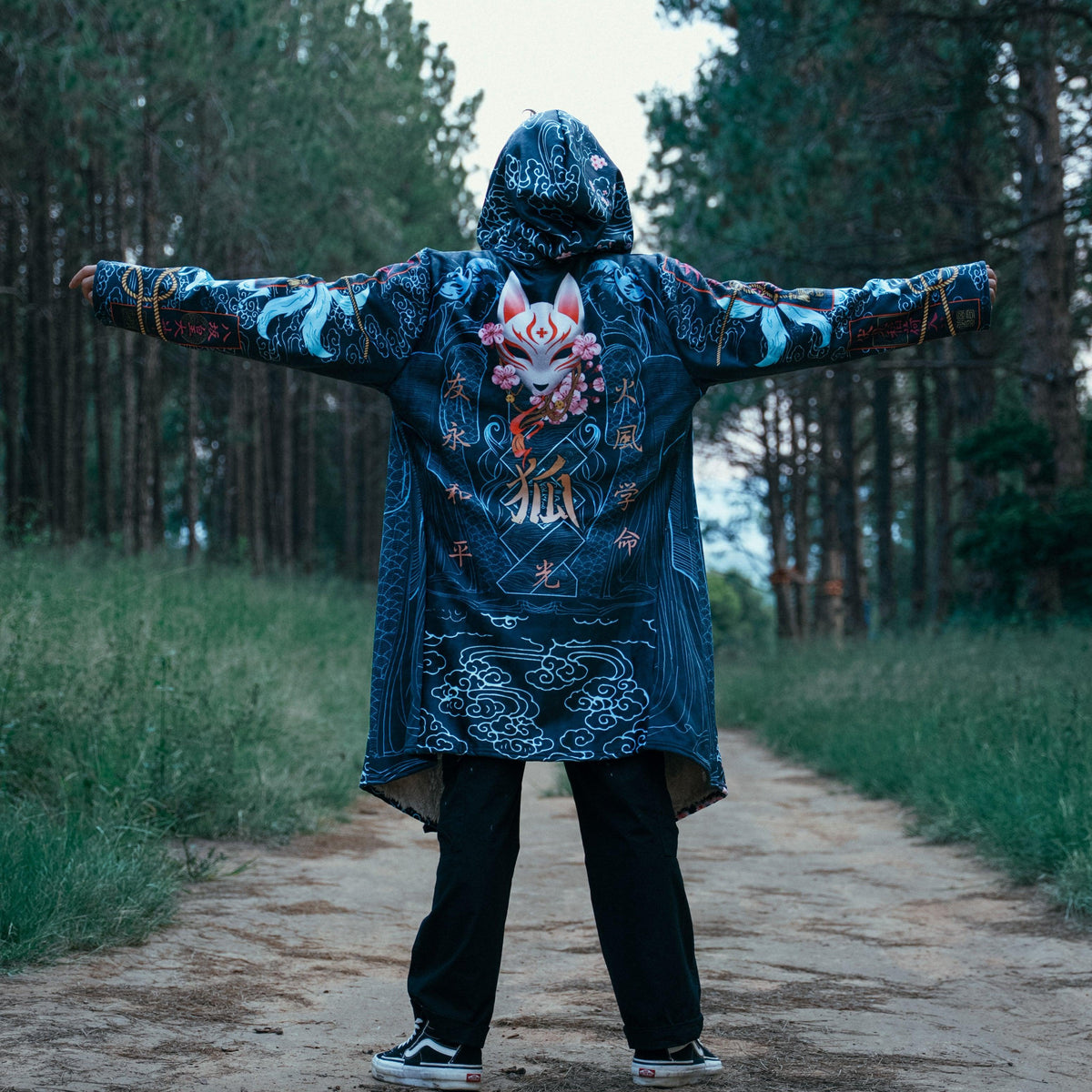 Kitsune Cloak - Blue Edition-Myprintsy