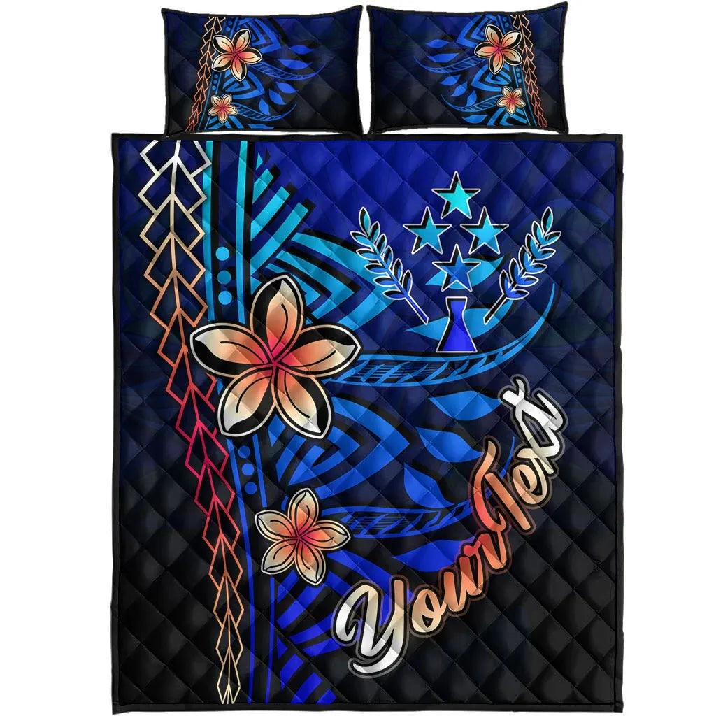 Kosrae Custom Personalised Quilt Bed Set - Vintage Tribal Mountain-Myprintsy