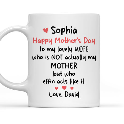 To My Lovely Wife - Personalized Coffee Mug