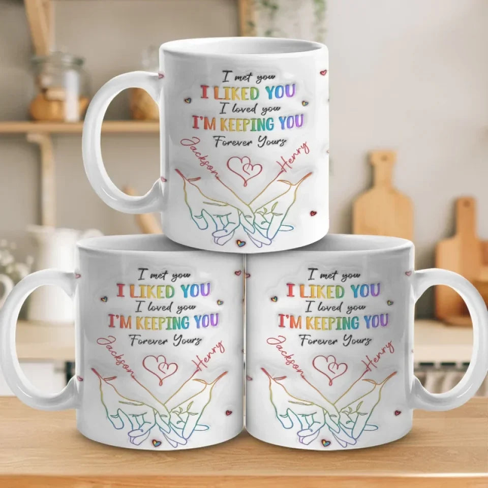 Love Knows No Gender - Personalized Ceramic Mug - Gift For LGBTQ+-Myprintsy