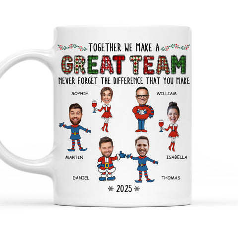 Together We Make A Great Team - Personalized Coffee Mug
