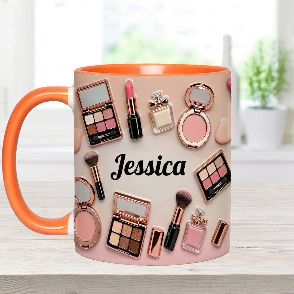 Makeup Artist - Personalized Accent Mug-Myprintsy