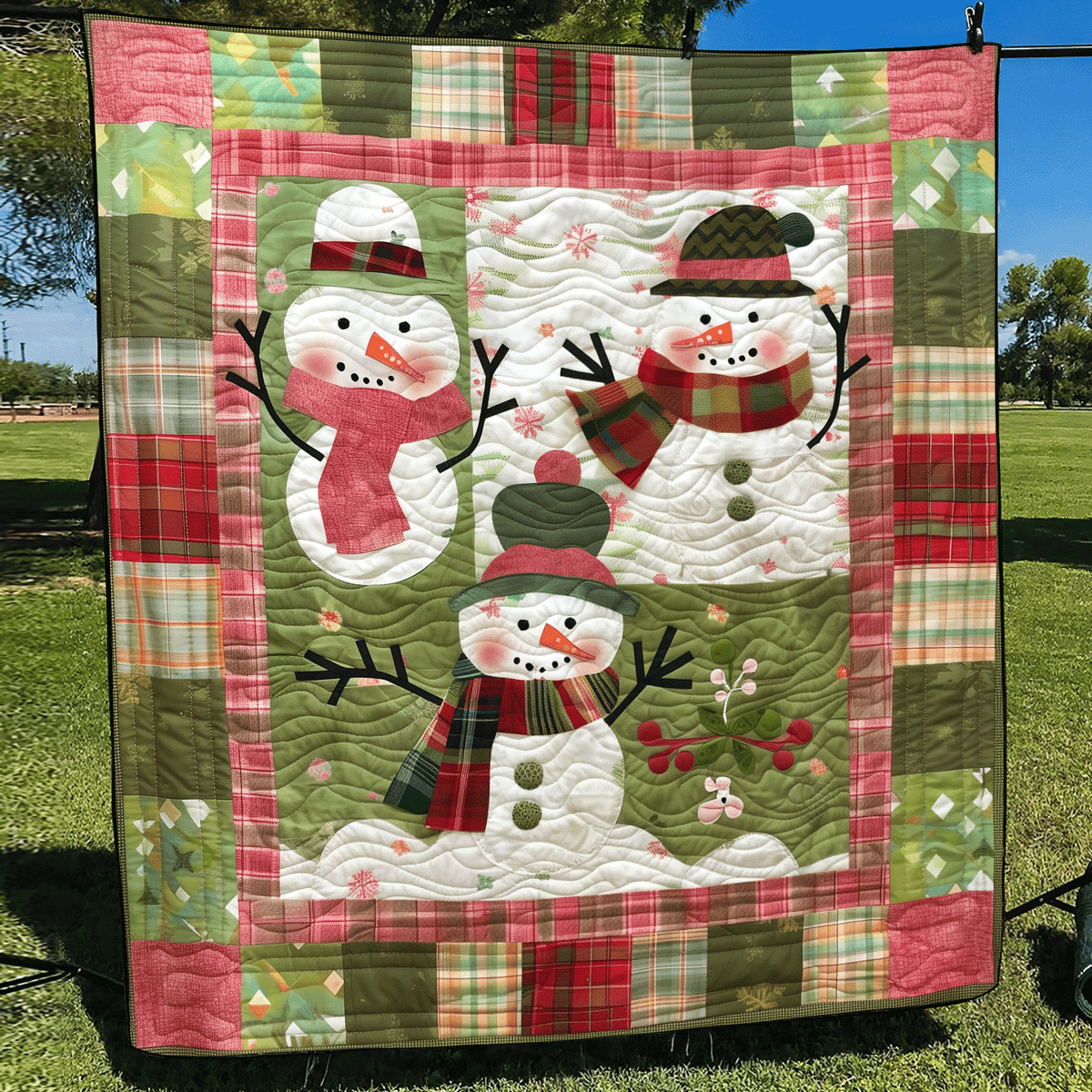 Merry & Bright Quilted Blanket VTQ-Myprintsy